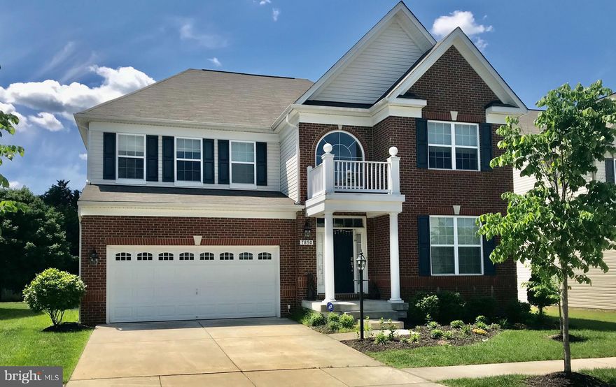 For Sale in Boyer's Ridge Community largest Home with many extras.  Be prepared to be wowed by the amazing floor plans on this lovely single family home Three fully finished levels with over 5000+ sq. ft. of living space, and a family/recreation/great room on main and lower levels. Main level living offers gleaming hardwoods throughout an open floor concept with exceptional natural light. Kitchen offers upgraded Stainless Steel Appliances along with ample granite countertop workspace. Upper bedroom area has 4 spacious rooms, a large master bedroom with a walk-in closet and beautiful master bath. The lower level offers an optional 5th bedroom, full bathroom, and plenty of entertainment space. Lovely Hampden model includes Brick Front, 2 Car Garage Close to Arundel Mills Mall and Fort Meade and convenient location to Ft. Meade, schools, shopping, major highways