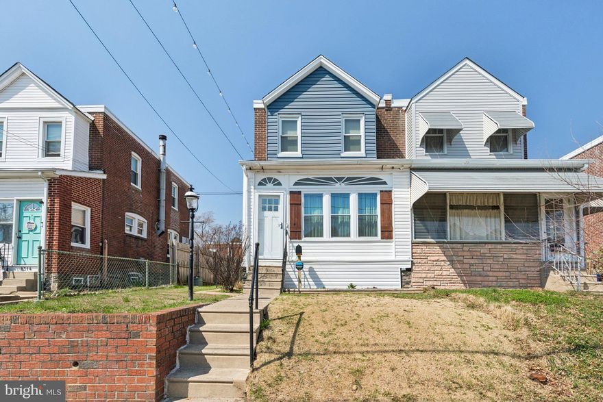 Welcome to this charming 2-bedroom,1-bath twin home nestled in the heart of Fox Chase!
Enjoy relaxing in the enclosed front porch, perfect for morning coffee or unwinding at the end of the day. 
The rear enclosed area offers great flexibility - ideal as a playroom, home office, or bonus space to suit your needs.
Step inside to a cozy living room and a formal dining room, both featuring luxury vinyl plank flooring for both style and durability. The space flows into an updated kitchen with stainless-steel appliances and ample cabinet space. Upstairs, you'll find two generously sized bedrooms and a full bath.  The full basement provides additional storage and potential for future use.
Out back, enjoy a private yard complete with a large barn-style shed-perfect for storage, hobbies, or outdoor projects. 
Major updates include a water heater (2023) and a heater (2024), giving peace of mind to the next owner. Conveniently located close to major highways, schools, shopping centers, and parks - this home offers both comfort and accessibility. A wonderful place to call home - don't miss this opportunity.