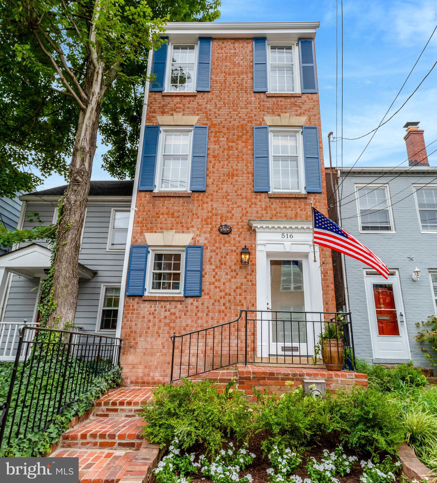 Welcome to 516 Gibbon Street, a distinguished semi-detached residence located in the sought-after SE quadrant of Old Town Alexandria, Virginia. This beautiful property offers 1,848 square feet of well-appointed living space, featuring three bedrooms and 2.5 bathrooms. The home is ideally situated in a premier location, providing easy access to local parks, shops, and restaurants, enhancing the convenience and lifestyle of its residents. Upon entering, you are greeted by a welcoming vestibule entry and charming brick floors. The spacious kitchen, equipped with new appliances and abundant cabinet storage, caters to all your culinary needs. The spacious dining room and living room provide ample space for gatherings, with the living room boasting a cozy wood-burning fireplace. Elegant French doors offer the option to close off these rooms for added privacy. Each of the three bedrooms is generously sized, featuring hardwood floors and large closets for ample storage. Additional attic storage is available for your convenience. The property includes a private backyard with alley access, providing a serene outdoor space for leisure and recreation. 516 Gibbon Street is a rare opportunity to own a home in one of Alexandria's most desirable neighborhoods. Its combination of classic charm and modern amenities makes it an ideal choice for discerning buyers seeking both comfort and convenience. Don't miss the chance to make this exceptional property your new home.