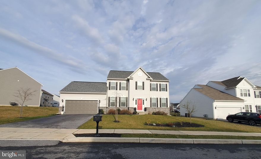 Don't miss out on this beautiful home in a highly sought after neighborhood in Silver Spring Township.  First floor features office, formal dining room, family room, one half bath and lovely kitchen with large center island and pantry.  Nine foot ceilings throughout the first floor.  Second floor has lovely primary suite with a large walk-in closet and dual vanities in the primary bath. Three additional bedrooms, full bath  and laundry room finish out the second level.  Finished lower level with large family room, full bath and possible 5th bedroom or office. Nicely laid out interior creates a cozy space to call home. The lot features a large flat, fenced in rear yard, nicely landscaped with stamped concrete patio, fire pit and shed.  Walking distance to the township nature preserve trails, which run along the creek.  Close to major highways, schools and shopping!  Schedule your private showing today!