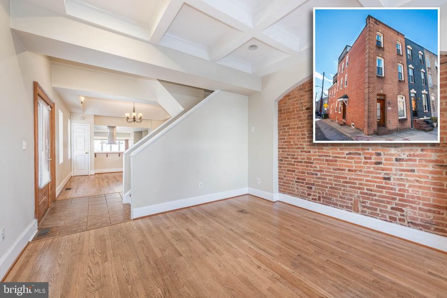 INCREDIBLE RENTAL OPPORTUNITY WITH ROOFTOP DECK AND 2 CAR PARKING!  This one has it all - over 2,000 sq. ft. of living space spanning 4 finished levels.  Main level has a spacious living room with a coffered ceiling, separate dining area, gourmet kitchen with a breakfast area, and a convenient half bath.  2nd level has 2 bedrooms and 2 full baths including a Primary bedroom suite with a walk-in closet and spa bath with a large soaking tub and separate shower.  The 3rd level has a bedroom suite with a full bath and rec room with a wet bar that leads to the 2 tiered rooftop deck with incredible city and water views.  The basement is finished with a bonus room with additional storage space and the parking pad for 2 cars makes parking a breeze.  All this and located steps from Patterson Park!  Must have good credit and income to be considered with no history of evictions.