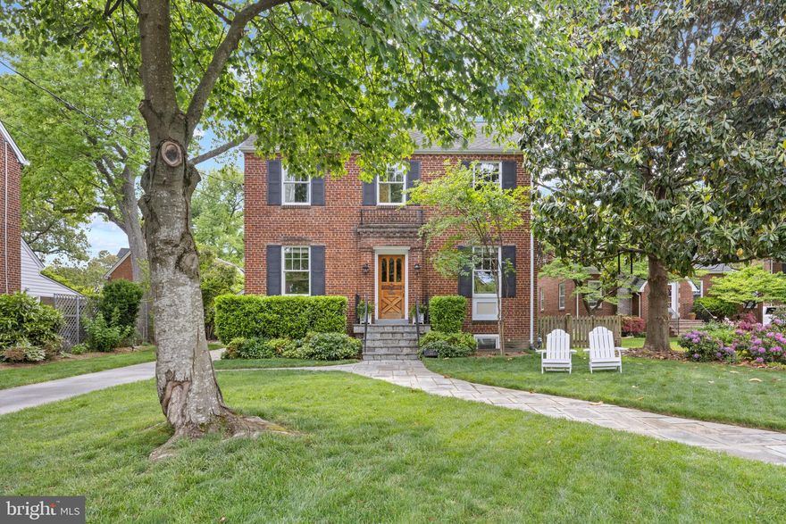 Perfectly sited on a beautiful tree lined street in sought after Arlington Heights, this charming brick colonial is located in the center of it all!! Enjoy living just steps to multiple parks and a quick stroll to everything both Clarendon and Ballston have to offer! Boasting 4 bedrooms, 3.5 bathrooms, 3 finished levels and over 2,500 sq ft, this home offers timeless high-end finishes, incredible natural light throughout and the perfect mix of charm and modern convenience. The main level features a stunning kitchen with marble countertops + expansive marble backsplash, custom cherry cabinets, separate butler's pantry with wine/beverage fridge and high-end stainless steel appliances (Thermador cooktop, microwave and oven; Subzero refrigerator; KitchenAid dishwasher).  The formal dining room is located just off the kitchen while the elegant living room (complete with gas fireplace) opens to the sunroom/playroom! A main level powder room is thoughtfully tucked away from the living spaces. Upstairs you will find 3 spacious corner bedrooms all with hardwood floors, cedar plank closets (original to the home!) and ceiling fans + 2 renovated full bathrooms (one with tub shower and the primary with walk-in shower complete with frameless glass door)! There is also a bonus space on the upper level perfect for an office space or dressing room! The lower level features a cozy family room, legal fourth bedroom and stunning full bathroom with frameless glass shower, custom white subway & penny tile, brushed brass fixtures and a designer vanity.  Long driveway for several car parking + detached garage. Fenced backyard with composite deck and two flagstone patios, making this outdoor space perfect for dining and entertaining! High end Pella wood frame windows! 2 zone HVAC. Brick and Hardiplank exterior. Notable updates in the last 5 years include: Relined and repointed the chimney; Replaced garage door; New HVAC in lower level (2021); Kitchen remodel to include new marble countertops + expansive marble backsplash, new wine/beverage fridge, new hardware and fixtures (2021); New frameless glass shower door, lighting, mirror and hardware in primary bath (2020); Window treatments in all upstairs bedrooms; Nest thermostats; Installed gutter guards; Lawn has been professionally landscaped. Steps to Ruthie's All Day Restaurant (a local favorite!!) and Thomas Jefferson Community & Fitness Center (which also offers walking trails, playground, sports fields and is home to the annual Arlington County Fair held in August!). Short stroll to multiple other parks including Alcova Heights Park and Penrose Park. Walkable to both Ballston Quarter and Clarendon where you'll find metro stations, grocery stores, tons of shopping and restaurant options, fitness studios, coffee shops and more! 8 miles to Old Town Alexandria, 4 miles to National Airport (DCA). Easy commuting to The Pentagon and into DC! Also just one block to Fleet Elementary School and Thomas Jefferson Middle School. Full list of upgrades/features + area map of local attractions is available upon request and at the house during showings! Do not miss this incredible opportunity on one of the most sought after streets in Arlington Heights!
