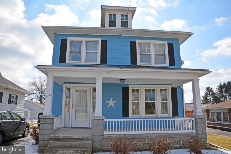 Enjoy the many original and upgraded features of this fine home! Beautiful woodwork throughout, including trim, banisters and doors with original glass knobs. Upgrades include insulated windows on the first floor, central air, possible rec room in basement just needs carpet. Large first floor rooms feature kitchen with breakfast nook (all appliances included!), formal Living Room with French doors, formal Dining Room as well. 3 Large bedrooms upstairs including Master with double closets, second bedroom with exposed softwood floors and 3rd bedroom with access to the attic. There is enough room in the finished attic to use as office or hobby area. Enclosed porch/mudroom and rear entrance lead to flat backyard and detached 2 car garage with tons of rooms for tools and toys! Long driveway leading to the garage allow room for multiple cars as well. Call today for your private tour!