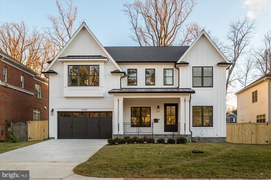 Open house canceled ! Welcome to 6020 Wilson Lane, a distinguished residence nestled in the heart of Bethesda, MD, set on a generous 10,149-square-foot lot. This elegant, newly constructed home by ERB Development, offers a harmonious blend of classic charm and modern convenience, featuring an expansive living space thoughtfully designed to accommodate both intimate gatherings and grand entertaining. Upon entering, you are greeted by a welcoming atmosphere that exudes a sense of luxury and tranquility. The main level boasts a formal living room and a formal dining room with a butler's pantry, perfect for hosting elegant dinners. A versatile guest suite with a full bath offers flexibility for guests or a home office. The gourmet chef's kitchen, open to a large family room with a gas fireplace and oversized windows, is the heart of the home, bathed in natural light and highlighting refined finishes and attention to detail throughout. The open floor plan seamlessly connects the living areas, creating a fluid and inviting atmosphere. Outside, the property offers a serene retreat with a covered porch and ample space for outdoor leisure and landscaping possibilities. Whether you envision a lush garden, a pool, or a tranquil outdoor sanctuary, the potential is boundless. The upper level boasts a luxurious primary suite with a spa-inspired bath, including a soaking tub and oversized shower, complemented by two walk-in closets. This level also offers three more en suite bedrooms, a large laundry room, and a loft flex space, providing ample room for relaxation and creativity. The lower level is perfect for entertaining, featuring a large recreation room, a generous wet bar, wine storage, and space for a gaming table. This level is completed by an exercise room, two additional bedrooms, a full bath, and storage, offering versatility and convenience. Experience the epitome of elegant living at 6020 Wilson Lane, where thoughtful design meets modern sophistication. This home is a true Bethesda gem, ready to welcome you to a life of comfort and style.