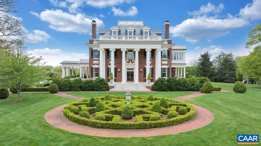 Perfectly set atop an elevated knoll, Villa Maria - known affectionately as ?The Villa? - is a 12,000 SqFt Georgian Revival mansion, and is noted as one of Lynchburg?s most distinguished residences. Designed in 1911 by Edward Frye & Aubrey Chesterman, the estate has been meticulously restored by its current owners with painstaking attention to detail and stands as a testament to architectural grandeur. Original moldings, 9 fireplaces, HW floors, mahogany doors and plasterwork were preserved or replicated, while modern amenities such as a gourmet kitchen with handcrafted cabinetry, elevator, luxury marble BAs, and a 12-zone HVAC system were seamlessly integrated. The mansion features 7 BRs, 7.5 BAs, a study, gym & a widow?s walk with panoramic views. All systems were updated, including underground utilities & a generator. The 1930s garden was restored, complemented by new gardens, a pool, terraces and elegant ironwork. The carriage house can be effortlessly transformed into an in-law suite or guest cottage. Every detail reflects a reverence for the home's history and a vision for refined modern living. Poised for its next chapter, Villa Maria remains a cherished landmark, embodying both its storied past & renewed vitality.,Marble Counter,Painted Cabinets,Wood Cabinets,Fireplace in Bedroom,Fireplace in Den,Fireplace in Dining Room,Fireplace in Family Room,Fireplace in Living Room,Fireplace in Master Bedroom