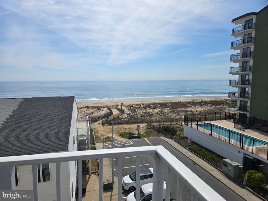 Panoramic Ocean View from Every Room!  Summer View Condos!  What a great find in Ocean City!  Prime location with Beach access (morning & evening walks on the beach) and urban amenities.  Two balconies for outdoor entertaining, relaxation and enjoying the morning coffee!  Private parking under building, or the lot to the rear of the building.  Only steps to the beach!   Walk to many restaurants or take the bus.  Convenient to Convention Center and only blocks to the Boardwalk.  New heating installed in every room this year.