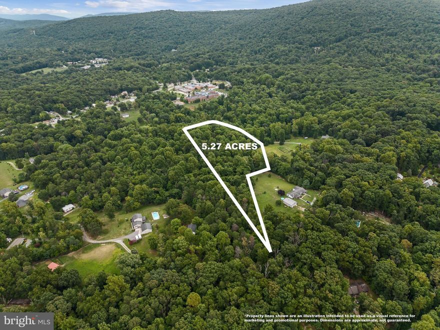 Beautiful 5-acre unrestricted, wooded lot in Harpers Ferry.  Come build your dream house on this private 5 acre lot with very few neighbors.  Enjoy the wildlife.  Very close to the Appalachian Trail access and just a short drive to the Virginia line!