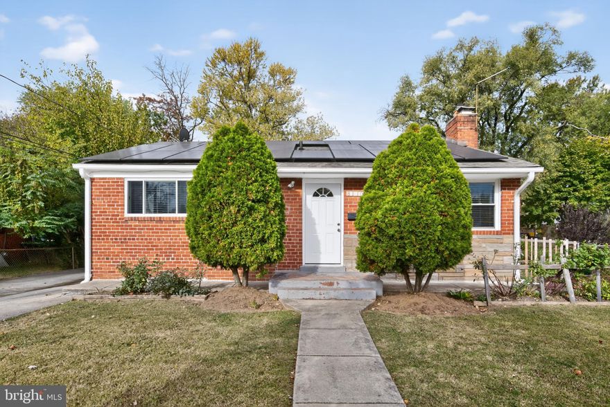 Nestled in the charming neighborhood of Adelphi Knolls, this delightful ranch-style home offers a perfect blend of comfort and convenience blank canvas starter home. Built in 1956, this well-maintained brick residence boasts a timeless appeal, inviting you to experience the warmth and character that make it truly special. As you step inside, you'll be greeted by a spacious layout that effortlessly accommodates relaxation and entertaining. With five bedrooms and two full bathrooms, there's ample space for everyone to unwind. The heart of the home features a cozy fireplace, perfect for gathering around, creating a welcoming atmosphere that feels just like home. The fully finished basement expands your living space, offering endless possibilities-whether it's a playroom, home office, or cozy additional space. The thoughtful design ensures that every corner of this home is utilized to its fullest potential. Outside, the property sits on a 0.17-acre lot, providing a manageable yard that's perfect for gardening or enjoying a sunny afternoon. A shed offers additional storage for your outdoor tools and equipment, keeping your space organized and clutter-free. The vibrant community is known for its friendly atmosphere and convenient access to local amenities. Enjoy leisurely strolls through tree-lined streets, or take a short drive to nearby parks and recreational areas, perfect for outdoor enthusiasts. The neighborhood is also conveniently located near shopping centers, dining options, and essential services, ensuring that everything you need is just moments away. For those who appreciate sustainability, this home features a leased PV solar array, contributing to energy efficiency and reducing your carbon footprint. It's a wonderful addition that aligns with modern living while providing potential savings on energy costs. This charming residence in Adelphi Knolls is more than just a house; it's a place where memories are made and cherished. With its inviting ambiance, spacious layout, and prime location, it's ready to welcome you home. Don't miss the opportunity to make this delightful property your own!
