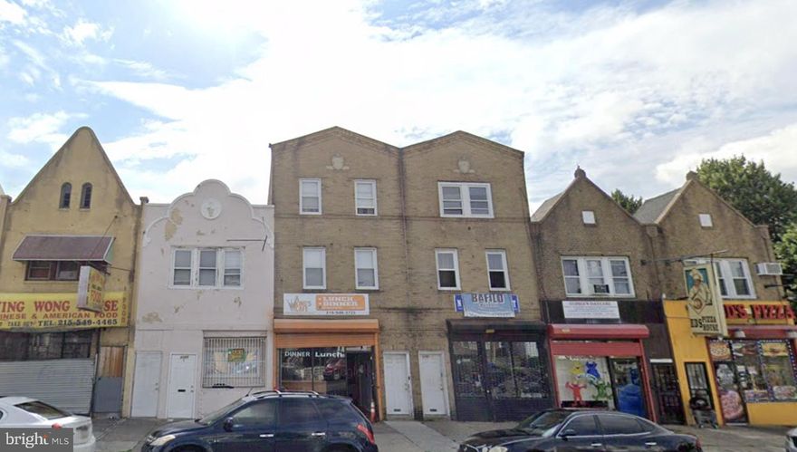 Can be bought as a package deal with 6051 Ogontz Ave. This is an amazing opportunity for a savvy investor to acquire a mixed-use investment property on a busy throughway in the heart of the West Oak Lane section of Philadelphia. 6053 Ogontz Avenue is a three story, 2244 sq ft building that houses a commercial unit at street level, which can command $950/mo with two 2bd 1ba apartments above. The apartments need to be updated to bring in $1476/mo per unit for section 8. The third floor unit is currently occupied. The second floor unit was occupied by the owners' daughter but is now vacant. There is water damage on the back wall of the main bedroom in the second floor unit (see photos). There was also a plumbing leak that has been fixed that caused damage to the ceiling in the bathroom (see photos). Utilities are separated, up-to-date electrical & plumbing. HVAC in good condition. TERMS: Cash or Hard Money only. Property comes in "AS-IS" condition. Buyer pays all closing costs, transfer tax and escrow fees. Open escrow with a $5,000 non-refundable earnest deposit with a cashier's check made out to our title company of choice. Buyer to verify all information as seller makes no claims or warranties expressed or implied. Buyer must perform due diligence and hold seller harmless. No SPDS. No CLUE. As-Is sale. NONE of the following info is deemed accurate and is for informational purposes only. Seller and its members or representatives make no guarantees concerning property condition, value, characteristics, or financial benefits.