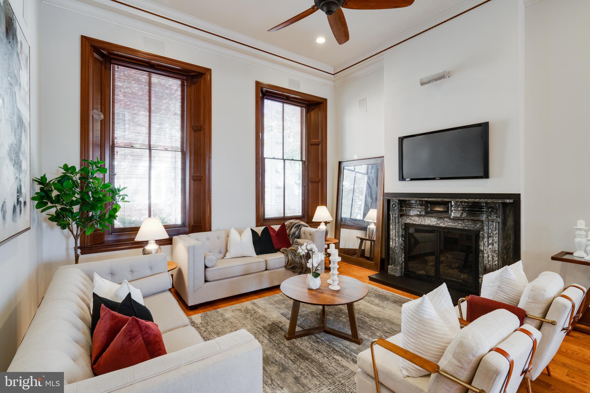 Welcome to 2000 Delancey Place, a prestigious 3-story, 4-unit Pre-War condominium built in 1865 and converted in 2012. 2000 Delancey Place is regarded as one of Philadelphia's premier residences on one of Philadelphia’s most desirable blocks.
With DEEDED one-car garage parking and elevator access to both levels, this bi-level condo was custom designed and built by Peruto Development. Enter into the living room where you will be amazed by the 8-foot windows drenching the unit in sunlight alongside the Prussian marble gas fireplace. Walk to your left and you will enter into the state-of-the-art kitchen with custom built-in cabinetry lining both walls and an oversized kitchen island, perfect for entertaining. This kitchen boasts stainless steel appliances, a Viking double oven, TWO sinks, a 6-burner stove, and a Viking wine fridge. On this level, you will also find a conveniently located powder room.
On the lower level, you will first find the primary bedroom suite with a large ceiling fan and an oversized walk-in closet. The owner's suite features an en-suite bathroom which is a luxurious retreat with ample space, features picturesque floor-to-ceiling marble, a steam shower & jacuzzi, as well as a bidet. Down the hall, you will find the additional oversized bedroom with an ensuite bathroom featuring a walk-in shower and floor-to-ceiling tile. Under the stairwell, there has plentiful storage as well as a linen closet and an LG steam washer & dryer.
To top it all off, 2000 Delancey also includes a beautifully maintained shared outdoor patio with Bison wood pedestal tile & a shared grill. Just a few blocks from Rittenhouse Square Park, premier shopping, and fabulous dining this home is truly an esteemed opportunity.
The City of Philadelphia has completed a real estate tax reassessment, effective January 1, 2023. If you have any questions or concerns about the impact of this reassessment on future real estate taxes, please contact the City of Philadelphia.
