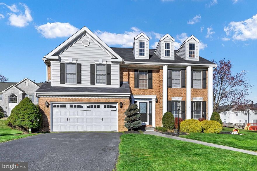 OFFER Deadline - Monday at Noon:  This stunning 5 bed, 2.5 bath home is ready for your family to call home!  A brick front, 2 car garaged luxury home is tucked inside the conveniently located Cedarside Farm community. Upon entry, a bright and sunny two-story foyer complete with marble flooring welcomes you. The grand two-story great room also provides ample space for gatherings or relaxation, with high ceilings adding to the sensation of an open concept. The kitchen features modern amenities, including a new stainless steel dishwasher installed in 2023, along with a sleek stainless steel microwave and refrigerator, both recently installed. Upstairs you will find a wonderful office space with second level views before entering a true owner's suite with a large ensuite bath and deep walk in closet.  Each bedroom is equipped with new ceiling fans, ensuring comfort throughout the home. Outside, a refreshing pool offers relaxation on those hot summer days. A new roof was also installed in 2021. The basement is currently unfinished and offers the opportunity to add even more living space to this already sizable home. Schedule your showing today!