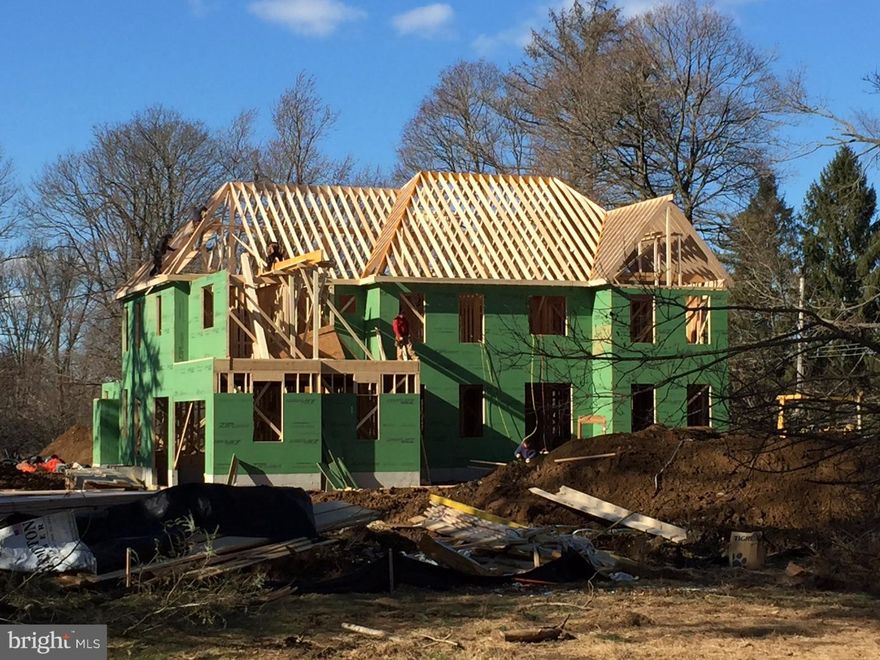 Large, level lot in the estate section of Spring Mill Road that sits far off the road. This new construction is just in its beginning stages, which gives the customer the opportunity to choose plans that suit their needs. What is currently planned is a gracious manor home with ample millwork, a custom on-site kitchen, 5 Bedrooms, 4 full, and 2 half Baths. Home-site should have ample space to accommodate a pool/pool house styled area. Lot can be purchased without contract.