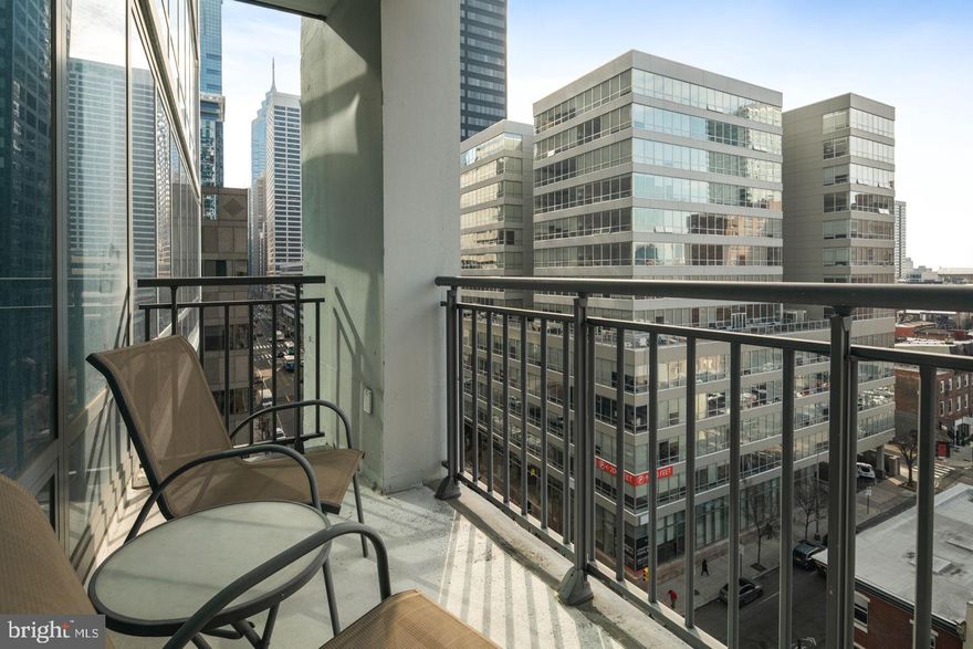 Welcome to Unit 805 at the Murano — a beautifully appointed one-bedroom, one-bath residence offering 822 square feet of sophisticated city living in one of Center City’s most desirable full-service buildings.

This thoughtfully designed floor plan features floor-to-ceiling windows that flood the space with natural light while showcasing vibrant city views. The open-concept living and dining area provides the perfect layout for both everyday living and entertaining.

The modern kitchen is equipped with sleek cabinetry, granite countertops, and stainless steel appliances, seamlessly connecting to the main living space. The spacious primary bedroom offers excellent closet space and easy access to the well-appointed full bathroom.

Additional highlights include hardwood flooring, in-unit laundry, and generous storage throughout.

Residents of the Murano enjoy luxury amenities including 24-hour concierge service, a state-of-the-art fitness center, indoor heated lap pool, sun deck, and resident lounge. Located just steps from Rittenhouse Square, 30th Street Station, top dining, shopping, and major commuting routes, Unit 805 offers convenience, lifestyle, and value in one exceptional package.

An ideal opportunity for an owner-occupant or investor seeking a turnkey residence in a premier Center City building.