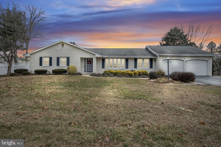 Welcome to this beautifully maintained all-brick ranch home offering three bedrooms and two and a half baths and is located in the desirable Nottingham development.  The property is ideally located near local schools and shopping and is just minutes off of route 81.  

As you step inside, you'll notice the thoughtfully designed layout that creates a bright, open feeling throughout the main living spaces.  The home also features a large unfinished basement ready for your own personal touches.  

The primary bathroom was recently remodeled and features heated floors for added comfort.  First floor laundry is conveniently located just steps from the kitchen.  The sunroom provides a peaceful place to relax and is equipped with its own mini-split unit, the heat and AC make it comfortable in every season.  There are endless options for the spacious first floor office.  It is a perfect space to work from home or it could be utilized as a 4th bedroom or even a playroom.

Situated on a sprawling half-acre lot, the property also has a rear patio and a partial privacy fence.  The outdoor space is ideal for gardening, entertaining, or simply soaking in the fresh air.  Additional highlights include a heat pump and a whole-house generator for peace of mind.