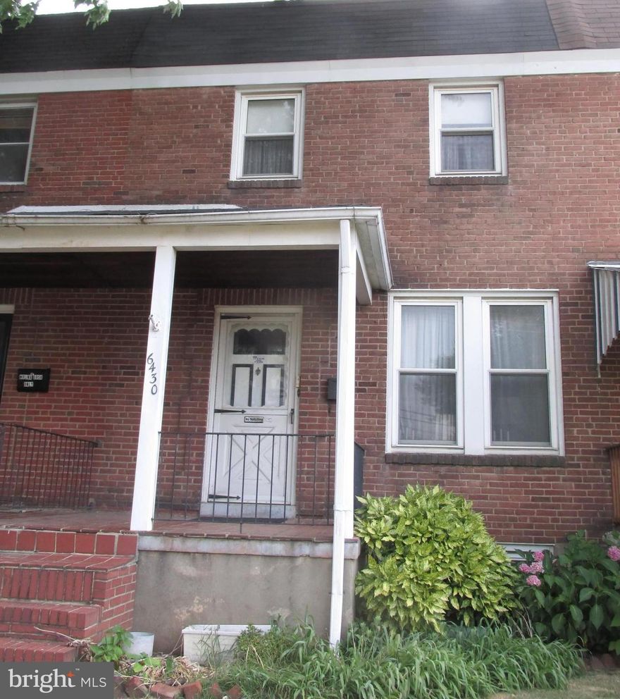 Listed and Sold simultaneously. Cozy 3 bedroom 2 full bath townhouse close to bus line. Has Central Air, replacement windows, wood cabinetry in kitchen with built-in Microwave, dishwasher and gas stove. Half finished lower level also has full bath. Paved parking pad in rear. Centrally located to downtown, 95 and 695. Great Investor property. Seller will make no repairs, being sold AS IS.