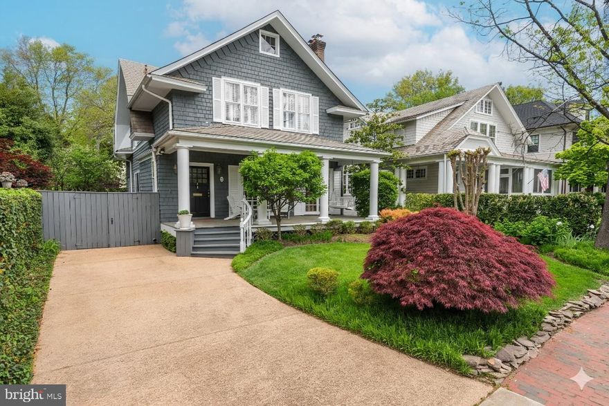 NEW LISTING!  OPEN SAT 2-4.  Discover the timeless charm of this historic Victorian, crafted by renowned builder Harry Wardman and ideally located just blocks from Chevy Chase Circle. Blending classic elegance with modern luxury, 5 Oxford Street offers refined living across three beautifully renovated levels in the heart of Chevy Chase Village. Inside, the reimagined upper level features a renovated primary suite with a luxe bathroom, expanded walk-in closet, and marble/granite fireplace surround. All bathrooms have been fully updated, and additional bedrooms include improved layouts, custom closets, and built-ins. A fourth bedroom and updated hallway closet complete the floor. Wardman’s signature details—expansive front porch, high ceilings, crown moldings, and inlaid hardwoods—set the stage for a fully modernized interior. The main level includes a redesigned chef’s kitchen with a center island, custom cabinetry, high-end appliances, and an upgraded butler’s pantry with a wine fridge, coffee bar, and prep sink. Elegant millwork, built-ins, new lighting, and a refreshed powder room elevate the living spaces. Major upgrades include two new HVAC systems with dual zones, upgraded ductwork, and all-new recessed lighting. The lower level offers a refinished fifth bedroom, new laundry closet, and updated ducting. Exterior improvements and a full Ultraguard security system complete this exceptional home—offering historic character and modern convenience, just moments from Chevy Chase’s vibrant shops, parks, and restaurants.