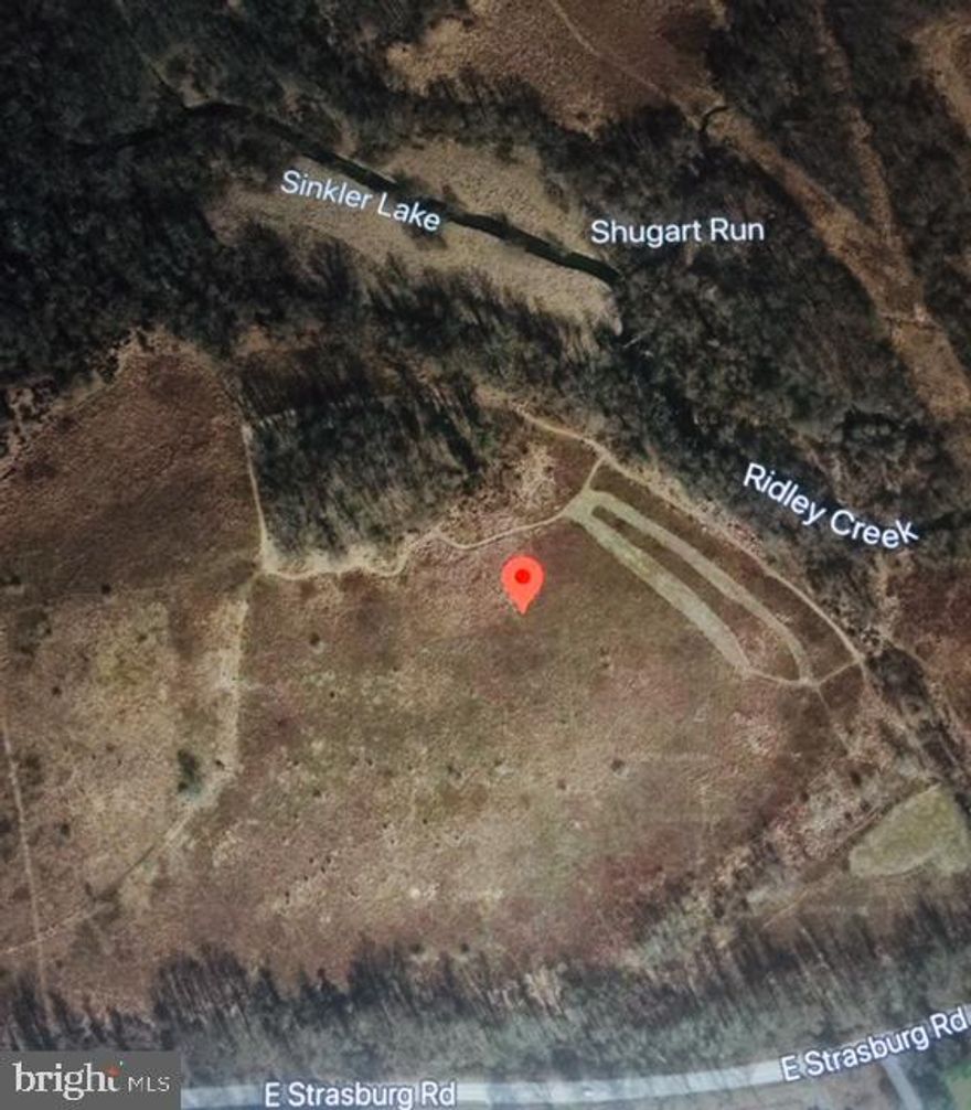 This parcel includes 19.88 acres and combined with adjacent parcel for an additional 17.25 acres. Up to 37.13 acres total!  Welcome to Fox Hollow, a pristine ecosystem of rich soils, native plants, flowering meadows and tall hardwoods, nourished by a beautiful stream. There are few certainties these days but this property is the exception. The 37 acres of land and surrounding properties have been placed in Conservancy, assuring this environment will remain a private and unspoiled sanctuary. This is a classic Chester County setting to enjoy as your private preserve or develop a legacy estate that will serve generations of your family. Two homes can be developed on the site in conformance with the conservation agreement. The area abounds with equestrian activities and is in close proximity to Radnor Hunt. It is also designated an important bird area protecting migratory species. There are unlimited opportunities to enjoy the countryside and connect with nature in this protected environment. Fox Hollow is bordered by Ridley Creek and adjacent Ashbridge Preserve to the East. Two conserved properties join the land to the West. The protected views you see today will never change. The building site provides generous space for the main house and secondary house, as well as barn and auxiliary structures with living space. The beauty of the setting has been captured in building plans prepared by Peter Zimmerman and complimentary landscape design by Carter van Dyke. Unobstructed sunrise and sunset views are incorporated in the design. These plans are available for inspection or bring your unique vision and designs to the property. This is a great opportunity to enjoy the privacy and serenity of the country lifestyle with conveniences of big city amenities and the finest schools nearby. The property qualifies for favorable tax treatment under Open Space Act 515 and Clean and Green Act 319. Property and School taxes for 2020 total $498. Please contact the listing broker to schedule a tour of the property. (To be sold with parcel ID 53-04 -0134.0400)