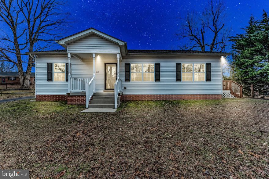 This charming rambler is only 7 years old! It sits on 1.5 acres of open land. The lot is perfect for entertaining! If it's one level living you're looking for you will love this 3 bed/2 bath home. Is it storage you need? This property has an 11 x 20 shed, and a 12 x 20 barn to house all your toys. The barn also has a 10 x 20 lean roof on the front. Do you enjoy working on cars? Then you will love the detached one car garage and the 12 x 10 workshop that's attached. You'll enjoy sitting on the private back porch.

The old panel van shell on the back of the property is in the process of being removed.