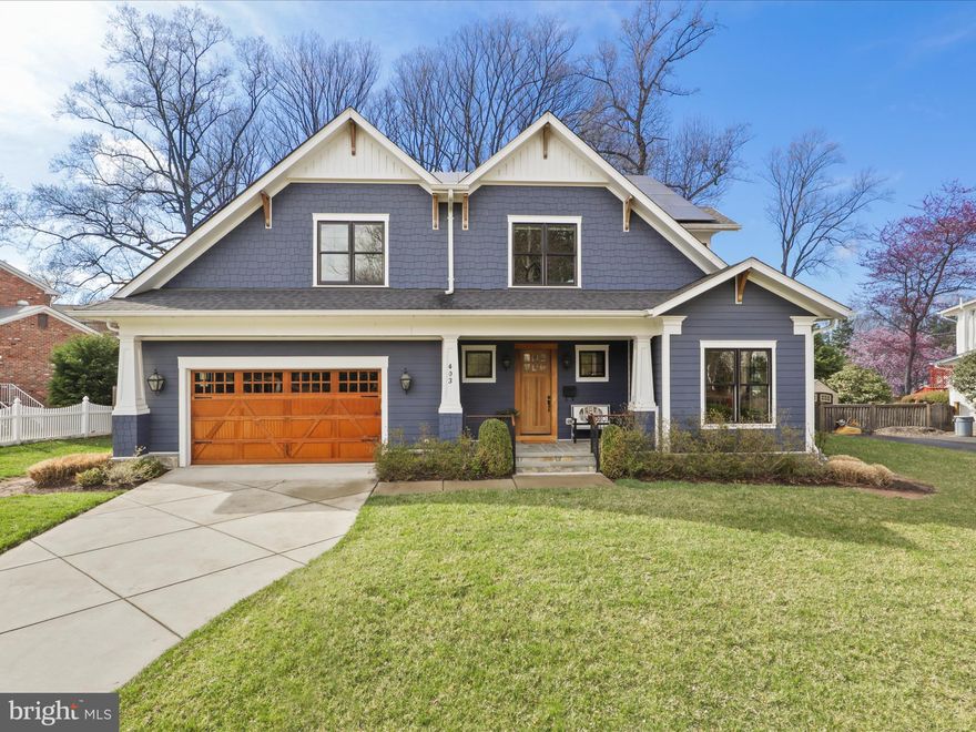 Experience the perfect blend of modern design and everyday comfort in this stunning newly built 5-bedroom, 4 full & 2 half bath home by Sarantis Properties. Thoughtfully designed with 10-foot ceilings and hardwood floors throughout, this home offers an open and airy feel. The gourmet kitchen is a chef’s dream, featuring a large island, quartz countertops, and premium Viking appliances—perfect for cooking and entertaining. The first-floor study provides a quiet workspace, while the fully finished basement adds even more versatility with a wet bar featuring a beverage fridge and dishwasher, plus a private bedroom and full bath—perfect for guests. Thoughtful details continue in the mudroom entry from the attached two-car garage, complete with built-in cubbies for effortless storage and organization. Enjoy outdoor living with a spacious deck and stone patio, ideal for relaxing or hosting gatherings. Sustainable features include owned solar panels and an EV charger, making this home as efficient as it is elegant. Located within walking distance to town, schools, shops, & the W/OD trail this home is ideal for those seeking both convenience and luxury. Commuters will appreciate easy access to Rte 123, Hwy 66, and the Metro.