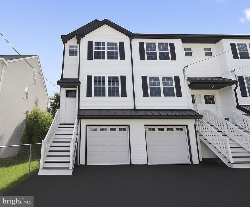 New construction home in the heart of Bridgeport Boro.  100% complete and move in ready. This end unit townhome offers 3 bedrooms, 2 full bathrooms, 1 half bathroom and hardwood floors throughout. The main living level feature spacious living/great room, powder room, dining room and kitchen with Quartz countertops, white cabinets and stainless-steel appliances and ample natural light. The upper level includes a main suite with full bath, two additional bedrooms, full hall bath and upper floor laundry. The  finished lowerlevel with high ceilings offers inside access from attached garage . NO HOA.  Call to make an appointment today!