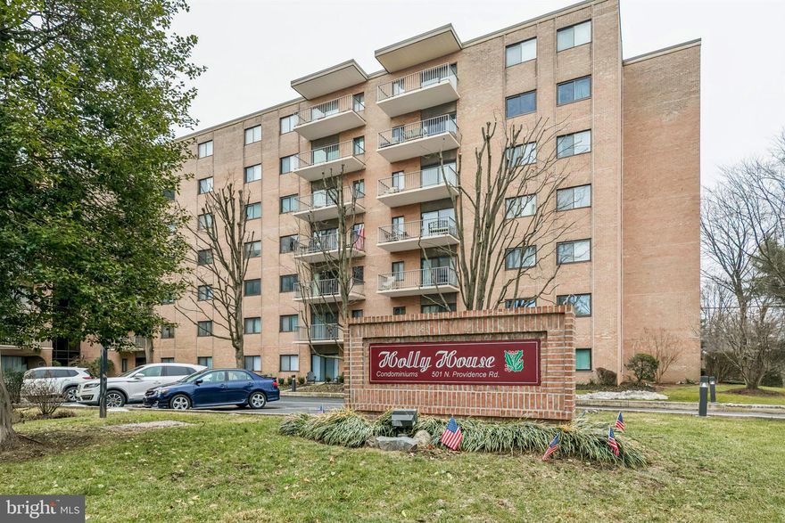 Enjoy comfortable living on the 5th floor of Holly House Condominiums, located within the highly regarded Rose Tree Media School District. This well-maintained unit welcomes you with a spacious open living room featuring wall-to-wall carpeting and abundant natural light from your private balcony, offering pleasant views and a great space to relax. The layout includes a full kitchen, dedicated dining area, and a generously sized bedroom with ample closet space throughout. Residents of Holly House enjoy convenient amenities including a personal storage room, laundry facilities, mailroom, and a common area lounge. Conveniently located close to downtown Media’s shops, dining, and parks, this is a wonderful opportunity to own in a desirable community. Schedule your showing today!