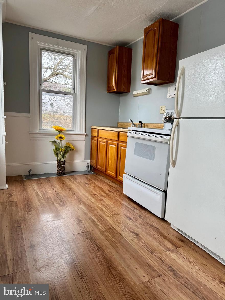 Two-bedroom, second-floor remodeled apartment with kitchen appliances, within walking distance to amenities. Rent includes water, sewer, and trash. Absolutely no pets or smoking. First month’s rent and security deposit required. Credit and background check required.