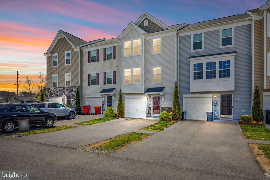 Lovely three level town home situated in the back of the Manor Park community of Martinsburg. Fully finished lower-level entry with a rear walk out offers laundry with washer/dryer, a half bath and one car garage with extra space for storage. Upstairs on the main level, you'll find a fully equipped eat-in kitchen with upgraded stainless-steel appliances, pantry and entrance to the fenced in back yard. Off the kitchen is the large open living room. The upper level features the primary bedroom with full bath and a walk-in closet as well as 2 additional bedrooms and another full bath. A 3-level bump out adds loads of extra square footage to the primary bedroom, the kitchen and the basement. Close to shopping and only minutes from I-81 for your commuting convenience, this town home has it all.  Pets are considered on a case by case basis.  Only one pet allowed.  No cats...