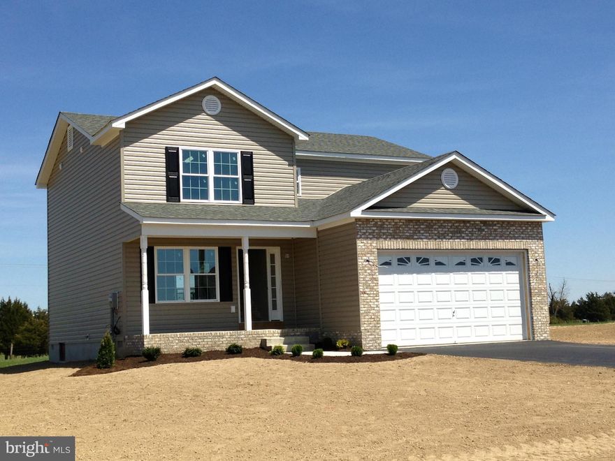 Brand new! 3 bedroom and 2.5 bath home situated in a country subdivision. Hardwood floors on main level and carpet upstairs. Laundry room on bedroom level. Two car garage with paved driveway. Under construction but will be ready before your loan can be! Come and get it before it's too late!!