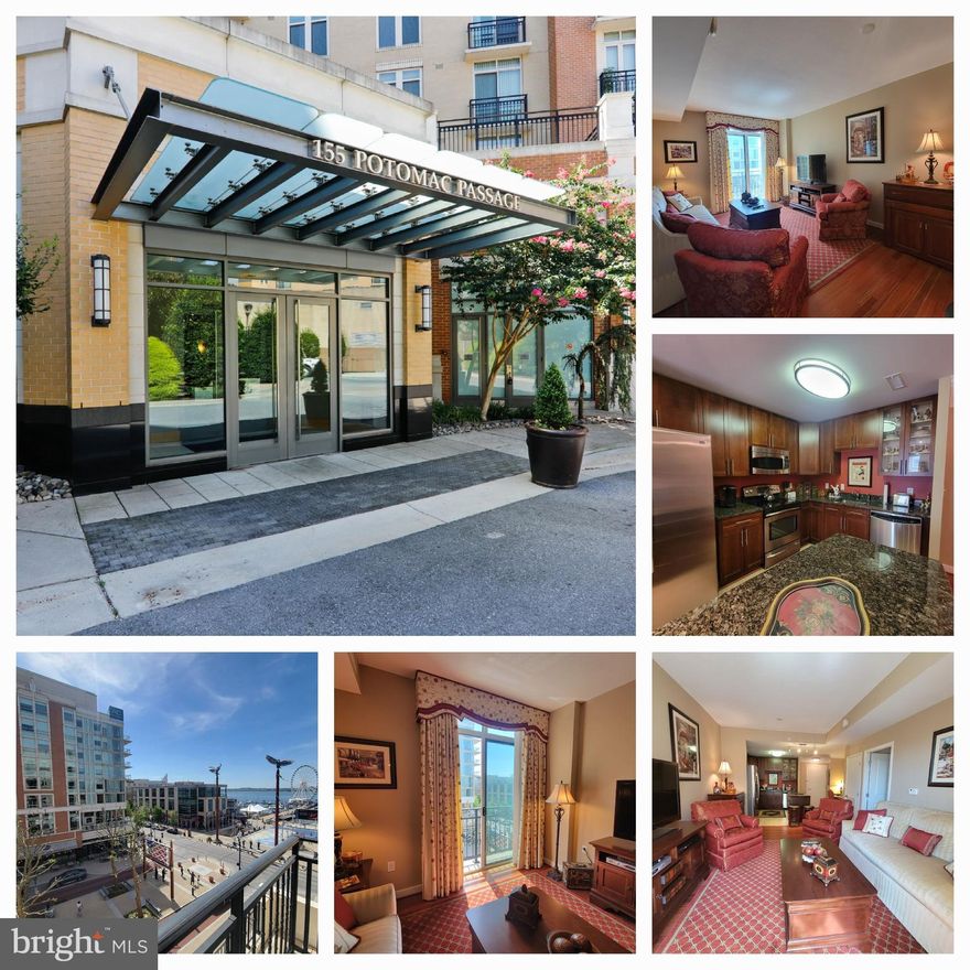 Beautiful 1BR/1BA condo in the National Harbor's premier building--One National Harbor Condominiums! Wonderfully maintained and the pride in ownership shines bright! This unit features hardwood flooring; stainless steel appliances; granite counters in kitchen and bath; desk area for working at home; large bedroom with owner's walk-in closet!  Enjoy people watching with the juliet balcony overlooking American Way! In-house fitness room; club room for entertaining; rooftop terrace; and the only rooftop pool in the Harbor!  Walking distance to all the shopping and dining your heart desires!  MGM Resort features award-winning restaurants; concerts; high-end lodging; and of course, a chance to try your hand at gambling!  National Harbor living is like no other ! You have to experience it to believe it!  Every whim within walking distance right outside your door!