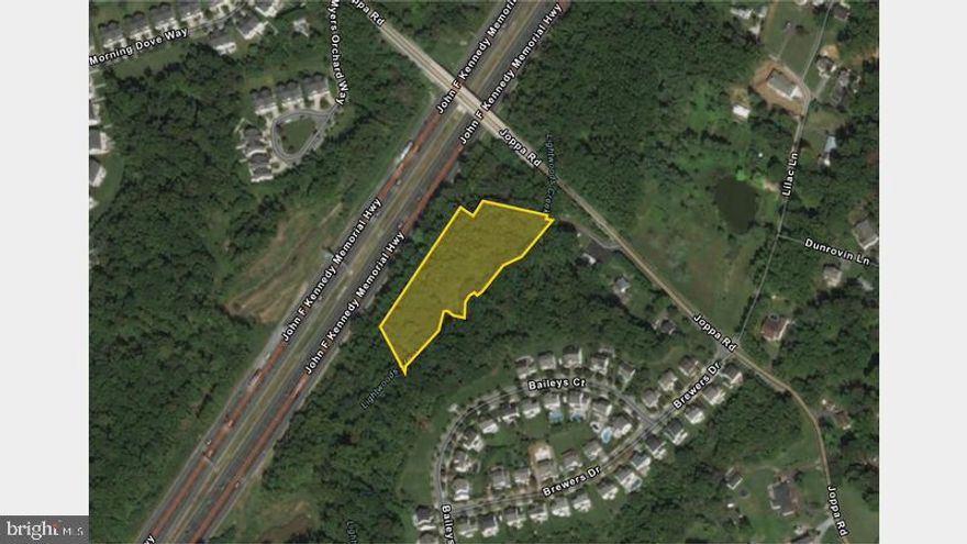 List price is Opening Bid at the Online auction to be conducted on Auctioneers website.
- Auction  ends Tuesday, February 20, 2024 at 12:30 PM. The property comprises 2.52 +/- acres off of the 5400 block E. Joppa Rd. It adjoins the west side of 5415 E. Joppa Rd and is located next to I-95.  It is wooded and accessible from the driveway off of the south side of Joppa Rd that goes past the neighboring house at 5415 E. Joppa Rd.  Zoning: DR 2H permits 2 lots per acre for single family, semi-detached and duplex residential units.