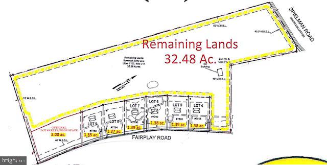 BEAUTIFUL SOUTH WASHINGTON COUNTY...Lot #9 consists of 1.35 acres situated on Fairplay Road.
Approved, recorded, well in place, and perc approved. Bring your custom design, bring your own contractor, and build your dream home and begin making memories in this quiet, rural location. Just 10 minutes to interstates (an easy drive to DC or Baltimore), and near historic Sharpsburg and Antietam Battlefield. A rare opportunity to find quality buildable lots in this sought-after, desirable area. Level topography and backs up to farmland and trees. There are currently 6 lots available to choose from. Minimal restrictions, plat available online. Williamsport schools. This lot offers an optional additional 3.08 acres available at $20,000 per acre.