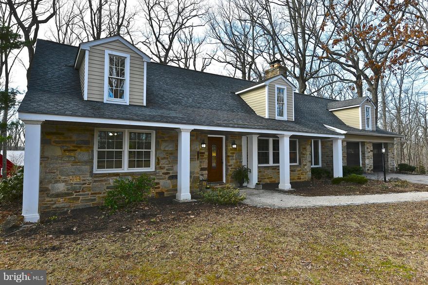 Country Living 15min. from Hunt Valley!Lovely Butler Stone Cape Cod 4 Bed/3 Full Updated Baths+Bonus Room on 1.6 Wooded Acres.Tax Rec. Incorrect, Over 2,700 Sq.Ft. Fresh Paint, New Kitchen/Breakfast Room, Living Room w/Hardwoods & Wood Burning Stone FP,Large Patio. Grand Master Suite w/ Private Deck. Converted Butler Stone Breezeway. 2 car Gar. w/ Workshop Area. OPEN SUN. 2/25 1:30-3:30. Come See!