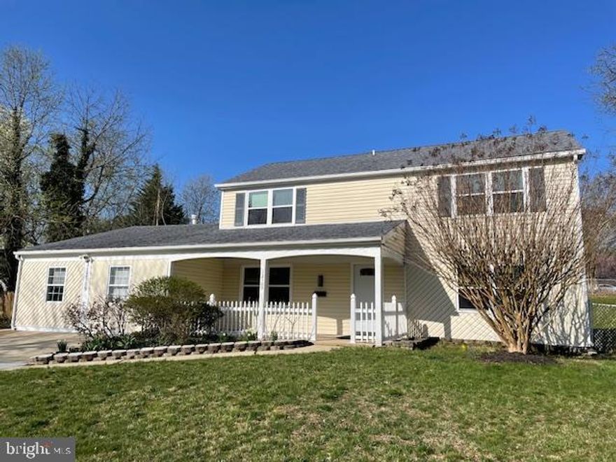 Bowie MD - Move in ready two story colonial was recently renovated.  Brand new kitchen in 2023 includes new counters, cabinets, sink and appliances. All main room flooring replaced in 2023. Some plumbing fixtures new in 2023.  All new windows in 2022. Extra large entertainment space on the first floor can work for many uses. Generous sized bedrooms including primary bedroom with bathroom. The extra large corner lot is only waiting for your imaginative touches to create spacious and beautiful outdoor living.  Convenient commute to NSA/Ft Meade, Andrews AFB, DC and Montgomery County.  Shopping, dining, schools, parks and all conveniences mere minutes away.  See it now! WATER IS TURNED OFF - DO NOT USE RESTROOMS.