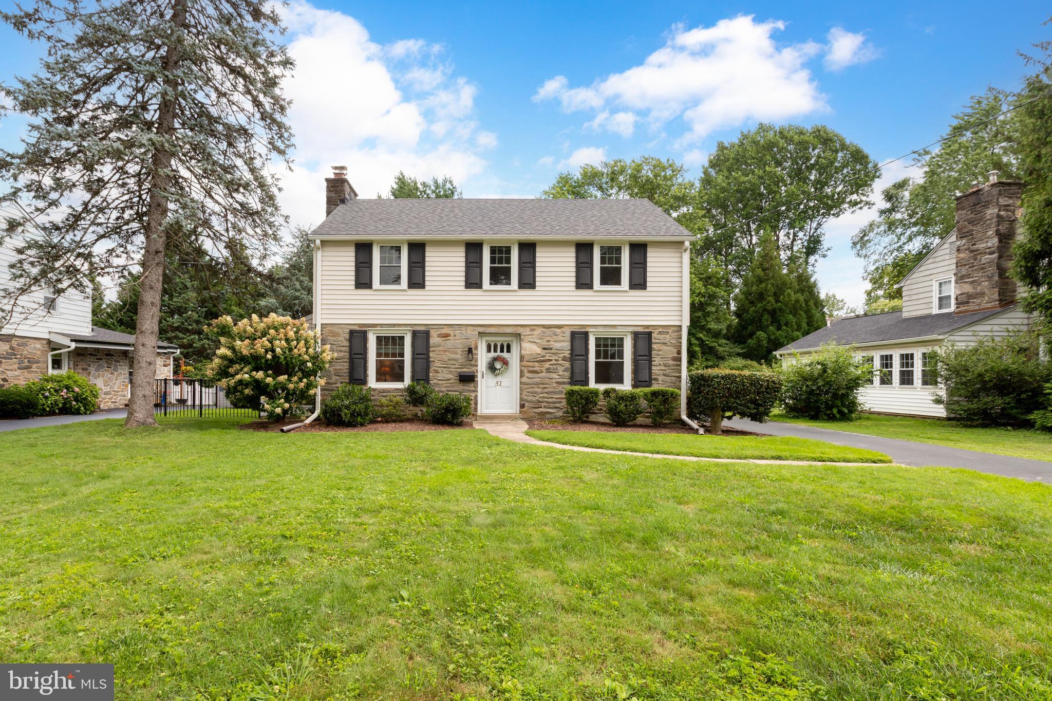 Welcome to 51 Mansion Road – nestled on one of the most desirable streets in Springfield, PA!
This move-in-ready charmer offers the ideal blend of timeless character and thoughtful updates. Step into the spacious living room featuring a gorgeous gas fireplace, flowing seamlessly into the bright dining room with beautiful hardwood floors and custom chair rail detail. Just off the living room, relax with your morning coffee or unwind with evening cocktails in the inviting three-season porch, or entertain in the lush, landscaped backyard.
The kitchen and powder room were fully renovated in 2018, offering modern style, ample cabinetry, and a pantry closet for all your storage needs.
Upstairs, you'll find four generously sized bedrooms, all with hardwood flooring, and a renovated full hall bathroom. The finished lower level adds flexible living space—perfect for a movie night, game day gathering, or playroom—plus a large laundry area and plenty of storage.
Recent upgrades include:
New vinyl siding (2021)
New fence (2021)
New garage door (2021)
Brand new HVAC system (2024)
Located in the award-winning Springfield School District, this lovingly maintained home is ready for its next chapter.
Don't miss your chance to call this incredible property home—just unpack and enjoy!