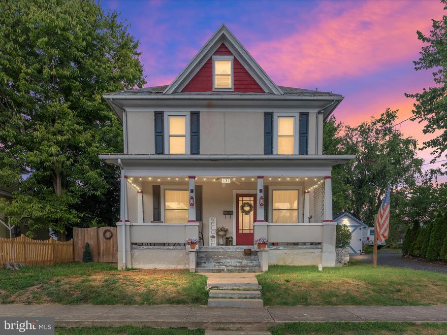 Experience the charm of this 1940s Craftsman-style home located in the heart of Strasburg. This delightful residence features original hardwood floors, trim, and doors, preserving its classic character. The formal dining room and living room boast elegant original pocket doors, while the kitchen is updated with an island, tile flooring, and custom cabinetry. The large, welcoming foyer sets the tone for this beautiful home.

Upstairs, you'll find three spacious bedrooms, a remodeled full bath, and access to a walk-up attic, offering ample storage space. Enjoy your mornings and evenings on the expansive covered front porch, perfect for watching the town come to life or unwind as it settles down. The backyard features a privacy fence, providing a serene retreat for relaxation.

Don't miss this opportunity to enjoy the convenience of town amenities within a charming, historic home

 The property is being sold "as is." Seller will need to rent back.