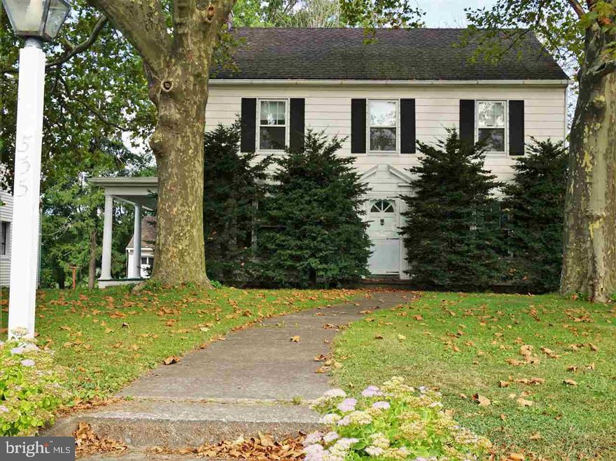 "AS IS" STATELY COLONIAL. GAS LOG FIREPLACE IN LIVING ROOM, 4 SPACIOUS BEDROOMS, 2 FULL BATHS IN RED LION SCHOOLS ON OVER A QUARTER ACRE, STEEL SIDING, 2 CAR GARAGE AND SEPARATE STORAGE SHED. PLENTY OF OFF STREET PARKING. HOME BOASTS MANY ORIGINAL FEATURES INCLUDING GLASS DOOR KNOBS AND HARDWOOD FLOORING.  *Pest Treated,outside electrical updated,new siding and gutter work scheduled.