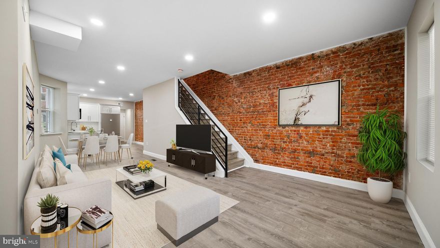 PRICE ADJUSTMENT!!!    Welcome to the most beautiful house on the Block!!! Located in one of the most popular and quiet neighborhoods of West Philadelphia.  Hazel Ave is such a well maintained Ave by all the homeowners.  Walk in to an impressive open concept floor plan with a beautiful brick accent walls, 9 ft ceiling, recessed lights that gives the room an amazing touch., Luxury Vinyl plank flooring T/O the house. Large living room lead you to a great size dining room and it's ready for all your holidays and family events. Kitchen was design in such elegance that will not Disappoint you.  White shaker cabinets, Quartz  Countertop, beautiful Subway tile backsplash, and stainless steel appliances are a striking finishes that make this a perfect place to entertain. Main floor is completed with a convenient partial bathroom. From the kitchen you will exit to your fenced in back yard which will be great for outdoor entertainment. up to the second floor where you will find your large primary  bedroom with a large closet, brick accent wall, big bay windows, plenty of natural light . down the hallway you will find 2 great size bedrooms and large closets. Beautifully design hallway bathroom with great choice of ceramic tile and backsplash encased bathtub, modern vanity, and a modern light fixture. Down at your lower level basement you will find your 4th bedroom, as well as your 2nd full bathroom that features a ceramic tile encased shower and modern vanity and light fixture. your basement has the extra space for entertainment  or as your home office, A separate Room was made your Laundry and all the mechanical.  This Beautiful house has everything on your wish list, and it's a MUST see! Convenient location, nearby restaurants, transportation and shopping. Don’t lose the opportunity to own this gorgeous home! Schedule a showing Today!