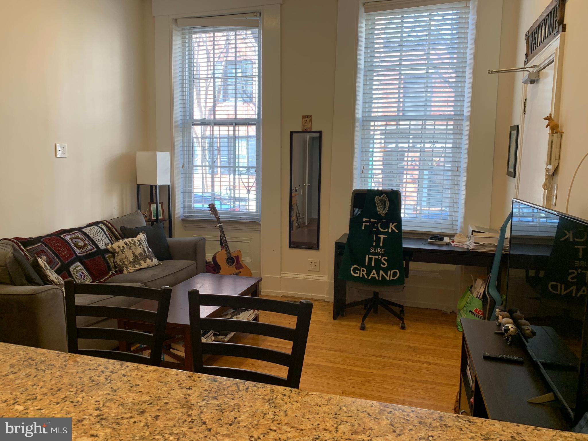Price reflects 1/2 month free on a 12 month lease. Base rent is 1795. Renovated 1 bed, 1 bath in heart of Washington Square West! The apartment features an open layout with a spacious living room, breakfast bar with granite countertops, WASHER/DRYER combo in unit, stainless steel appliances in the kitchen with a gas stove and dishwasher. The bedroom has two large closets. The bathroom features a shower stall for your convenience. Close to Jefferson Hospital, PA Hospital, public transit, major highways, easy commute to UPENN, Drexel, HUP, CHOP. Cats only for no additional pet fees. First, last and security due at lease signing. Water included, tenant pays gas and electric. Private trash collection included in rent as well!