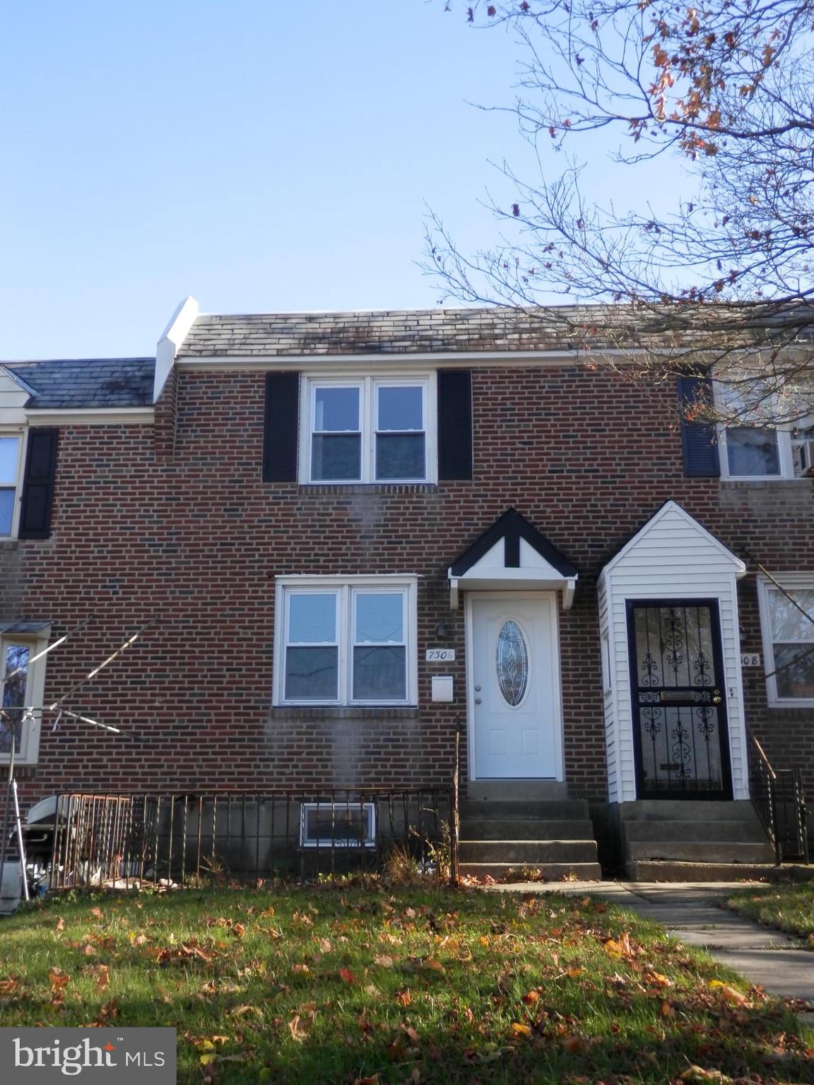 Beautifully rehabbed townhouse in convenient Overbrook Park. Easy access to Route 1 and 20 minutes to Center City. Finished basement, possible 4th bedroom, with full bath. Gorgeous new kitchen with ceramic tile floor, marble countertops, new stainless steel appliances, garbage disposal, dishwasher, custom white kitchen cabinets with designer tile backsplash; newly finished hardwood floors throughout. Brand new upstairs bathroom with ceramic tile; new vanity; New windows; Custom Lighting; washer, dryer and refrigerator. Front patio. Owner still has a few items to complete.