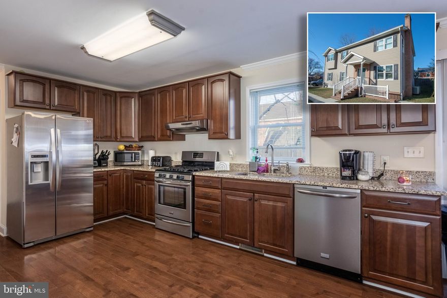 PICTURE PERFECT 9 YEAR OLD COLONIAL WITH OVER 1,700 SQ. FT. OF LIVING SPACE!    This home is move in ready and features wood floors throughout the main level, a spacious living room, eat-in Chef's kitchen w/ granite counters, ss appliances, and tons of cabinet space, main level full bath and a large laundry room.  The upper level offers 4 bedrooms and 2 full baths including a Owner's suite w/ a walk-in closet and full bath with 2 showers.  The basement is unfinished but is perfect for storage or can be easily finished to add more living space.  There is also a 1 car garage and ample driveway parking!  Conveniently located close to Ft. Meade, BWI airport, and Baltimore and a quick commute to I-97 & Rt. 100!