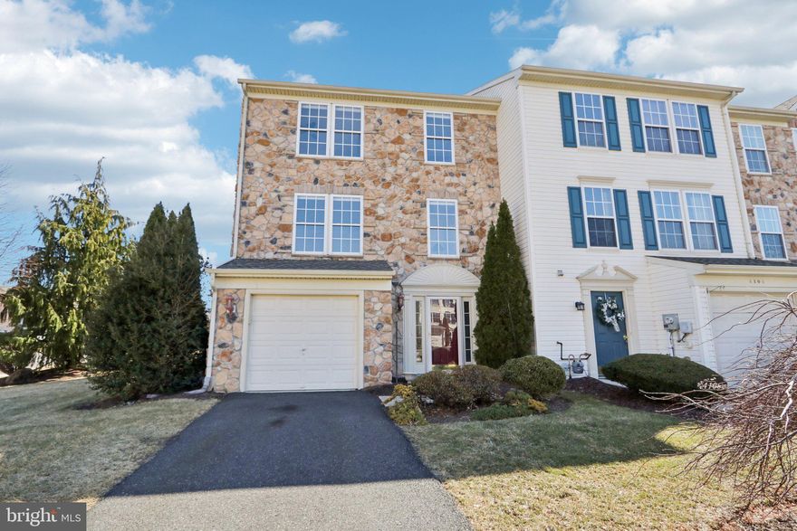 Welcome to this charming end-unit townhouse in Countryside at Upper Saucon. This spacious Aurora model offers nearly 2,400 SF of living space and is 4 ft wider than most units, situated on one of the largest lots in the neighborhood.

The main level boasts an expanded eat-in kitchen featuring a larger island, seamlessly flowing into the Florida styled sunroom/dining area with floor-to-ceiling windows and slider door accessing the oversized deck. The generous oversized living room provides ample space for relaxation, while a versatile flex space, currently used as an additional living area, is perfect for a study or office.

The townhouse features three well-appointed bedrooms, including a master suite with a walk-in closet and convenient access to the full bathroom, which is also accessible from the hall. 

On the lower level, you'll find a large walk-out level family room with a cozy gas stove, ideal for creating a warm atmosphere. This area is flexible enough to serve as a home gym, playroom, or game room. The lower level also includes a spacious laundry room and an oversized garage.

The exterior boasts stone façade and sits on a expansive lot with a generous side yard. Located just minutes from the Promenade Shops at Saucon Valley and with easy access to major routes including 309, I-78, 378, and the PA Turnpike, this townhouse combines comfort, convenience, and versatility—ideal for today’s lifestyle!