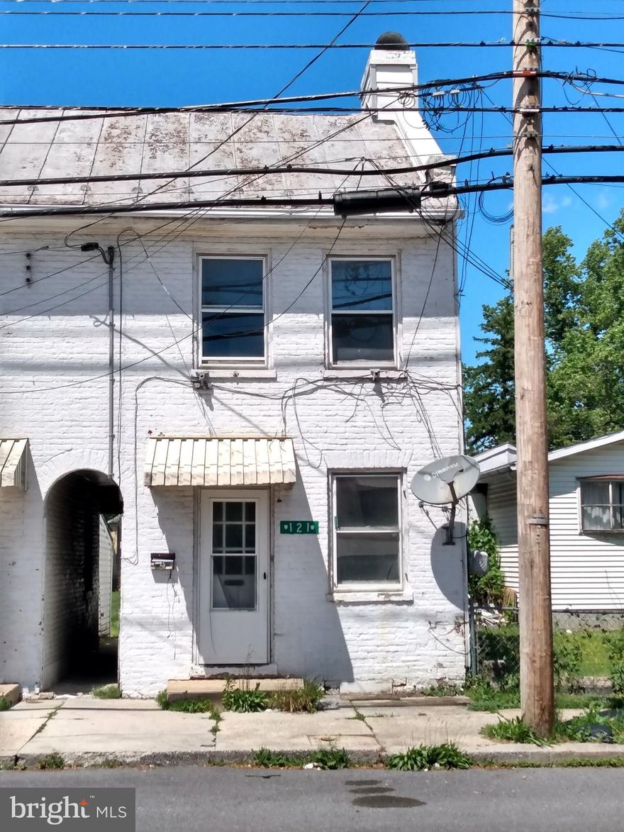 INVESTMENT OPPORTUNITY!  This 2 unit building features: possibility of 3 bedrooms in each unit; kitchen & full bath on each level; separated electric with circuit breakers; separated natural gas; off street parking; and more.  Convenient borough location with a back yard that backs to cemetery.  NOTE: This property can be purchased by itself or part of a tri-plex package...see MLS# PAFL2034726.  It will need renovations and will not qualify for Government backed loans. Property is being sold "AS-IS".