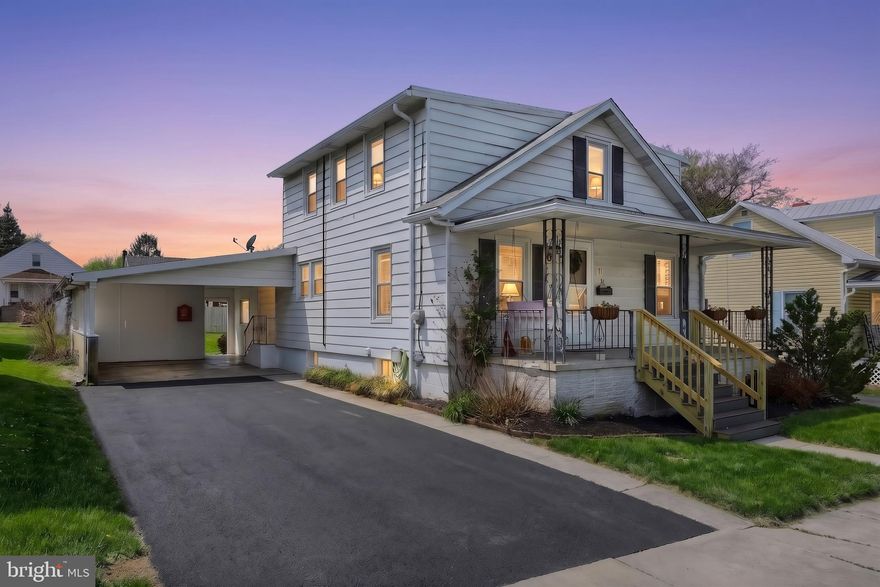 Are you looking for a home that has charm, character and a front porch just waiting for you to pull up a chair so you can watch the neighborhood? Well then welcome to 54 Patrick Ave in the heart of Littlestown. Down this quiet street is this classic 1930's built cape cod. Step inside and you'll find this home has lots of space for you to call home. A front sitting room, dedicated dining room, a large eat in kitchen and welcoming you past the kitchen is a bonus room perfect for late night Netflix binging! From here you can step out to the flat backyard and garden space! Upstairs you'll find three bedrooms and a full bath. Ceiling heights upstairs are a little lower than modern standards so no trampolines up there! The basement is perfect for storage and laundry. The attached carport keeps you dry when getting home in the rain. Book your showing today!!