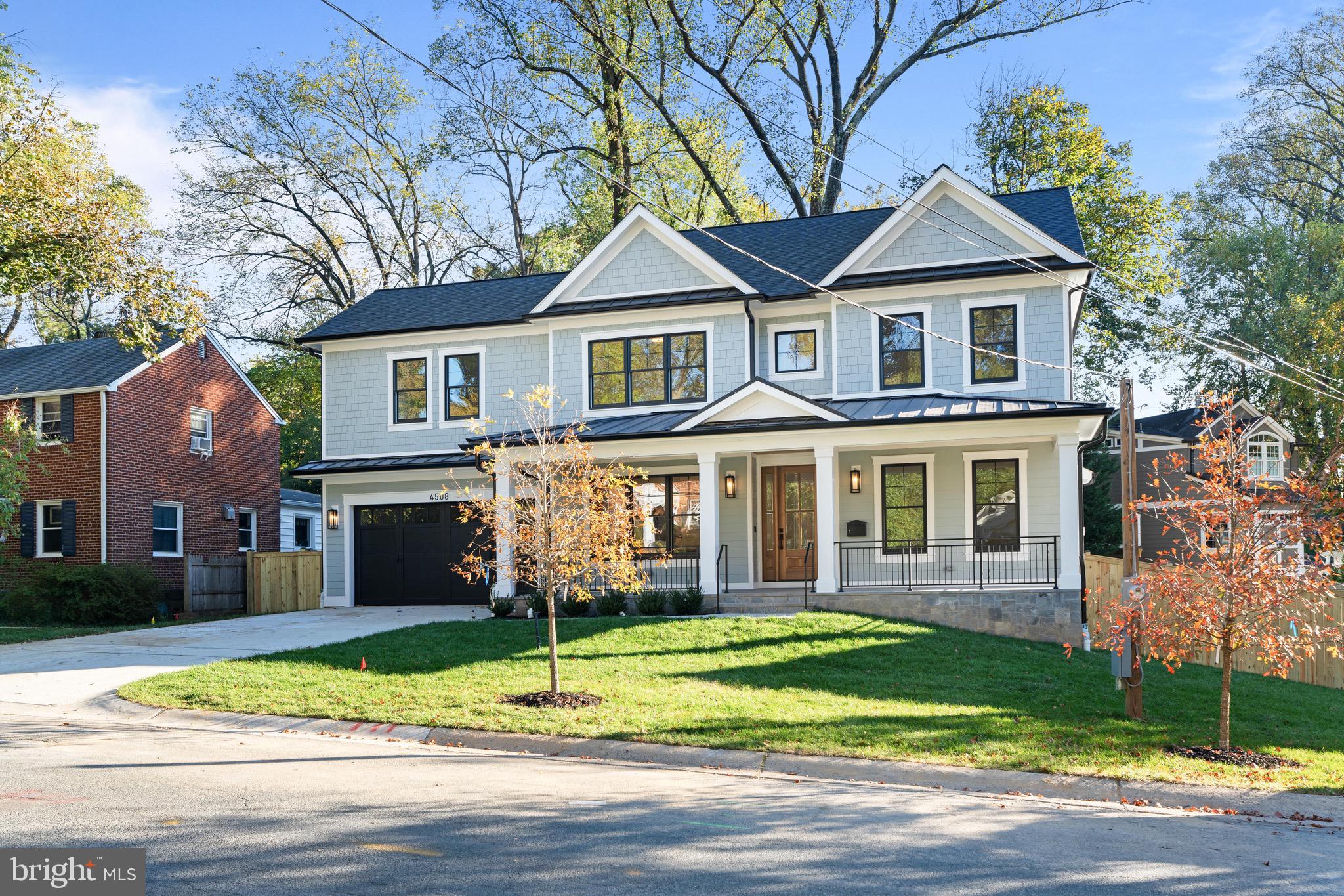 Nestled in the heart of the coveted Parkwood neighborhood, this home offers a unique blend of modern luxury and timeless charm.
1. Space and Comfort: With six spacious bedrooms and four well-appointed bathrooms, this home offers plenty of room for everyone to spread out and enjoy their own personal space. The main floor features a dedicated office space, perfect for those who work from home or need a quiet place to study.
2. Modern Amenities: The second floor boasts a dedicated laundry room, eliminating the need to carry laundry up and down stairs. In the basement, you'll find a state-of-the-art gym and two additional bedrooms, perfect for guests or as additional living spaces.
3. Entertainment Ready: The basement also features a stylish bar, making it the perfect place for entertaining or enjoying a quiet night in.
4. Outdoor Living: Outside, you'll find a covered porch overlooking a gorgeous backyard. It's the perfect spot for morning coffee, afternoon reading, or evening gatherings with friends and family.
5. Prime Location: The Parkwood neighborhood is known for its friendly community and convenient location. With a Bethesda zipcode, you'll have easy access to a variety of local amenities, including parks, shopping centers, dining options, and more.
6. Quality Construction: This home was recently completed by ERB Properties, a renowned local builder known for their attention to detail and high-quality craftsmanship.
4508 Delmont Ln is more than just a house - it's a lifestyle. It's the perfect blend of luxury, comfort, and convenience, all wrapped up in a beautifully designed package. Whether you're a homebody who loves to relax in style or a social butterfly who loves to entertain, this home has something for everyone.
Welcome home to 4508 Delmont Ln. Your new life awaits