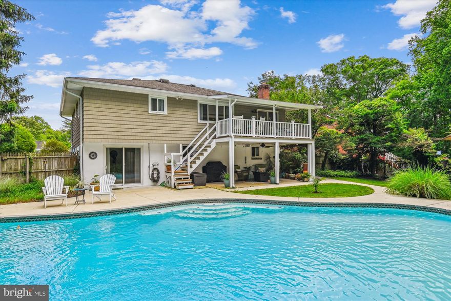 ******OFFER DEADLINE MONDAY 6/2/25 AT 2PM**********
Welcome to this beautifully updated, move-in ready 4-bedroom, 2-bath split-level home, perfectly situated on a spacious cul-de-sac lot with a backyard oasis that will truly impress. Enjoy summer living at its best with an incredible in-ground pool, surrounded by lush landscaping and added privacy thanks to the wooded backdrop.
Inside, you'll find a stunning renovated gourmet eat-in kitchen featuring quartz countertops, brand-new appliances, and ample cabinet and counter space—perfect for cooking and entertaining. Both bathrooms have also been tastefully updated.
Upstairs, the home offers three generous bedrooms, a bright and welcoming family room, and a dining area that flows seamlessly to a covered Trex deck with wrapped railings—ideal for outdoor dining or relaxing with a view. Below, a second covered patio with a ceiling fan provides a cool retreat on hot summer days.
The lower level includes a spacious fourth bedroom, an open family room with a cozy gas fireplace, a full bathroom, a laundry room complete with a folding station, and a dedicated workshop area.
Meticulously maintained with pride of ownership evident throughout, this home checks all the boxes—inside and out.  The roof was replaced approximately in 2021, (gas) HVAC in 2017, (gas)Water Heater in 2020, and the portable generator conveys.  Conveniently located just off Route 100 with easy access to I-97, this one is a must-see. Don’t miss your chance—schedule your tour today!  (Please pardon the work trucks next door, the new owners are renovating the home and work is taking place)