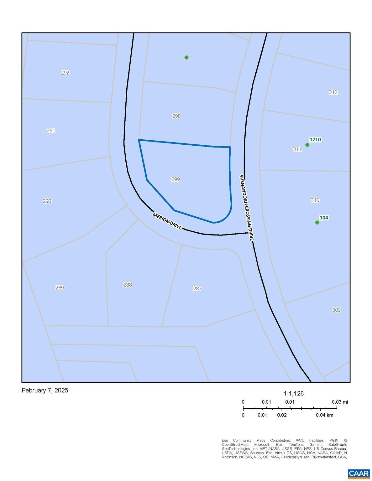 SHENANDOAH CROSSING - Land