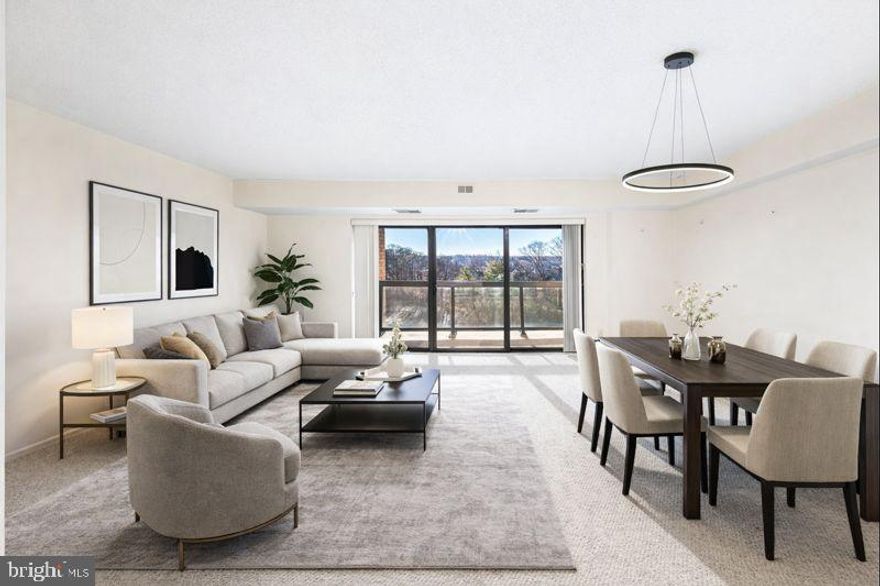 Welcome to this spacious 1-bedroom, 1-bath residence in the highly desirable Watergate at Landmark, a gated, resort-style community set on over 35 acres of beautifully landscaped grounds in Alexandria’s West End. This well-maintained home features a generously sized carpeted bedroom, open living and dining areas, in-unit washer and dryer, and a private balcony with tranquil park and tree views — offering both comfort and privacy.

Watergate at Landmark delivers unmatched, all-inclusive amenities, including indoor and outdoor swimming pools, a fully equipped fitness center, tennis, pickleball, racquetball, and volleyball courts, walking paths and gardens, community center, library, on-site restaurant, salon, and convenience store, plus a robust calendar of social activities. Residents enjoy 24/7 gated security, on-site management, ample parking, and complimentary shuttle service to Metro and nearby shopping. The condo fee includes electric, water, sewer, and trash, creating exceptional value and predictable monthly expenses.

Ideally located with easy access to I-395, the Pentagon, Reagan National Airport, Old Town Alexandria, and Washington, DC, this property is equally attractive as a primary residence or investment opportunity. Comparable units in the community support strong rental demand, making this an excellent option for buyers seeking both lifestyle and long-term value.