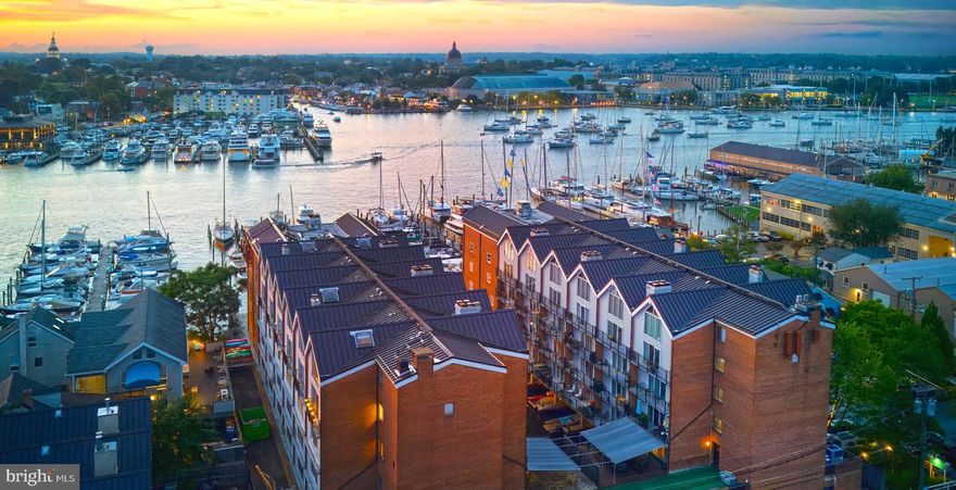 Price Improvement!! Perched on the top floor of The Tecumseh—Maryland’s first condominium building—this rarely available two-level loft offers water views, thoughtful updates, and an unbeatable Eastport lifestyle and access to all the charm and excitement of coastal living in Annapolis. W401 overlooks Spa Creek with views of Ego Alley, the community marina, and Severn Avenue. This 1-bedroom, 1-bath unit features an open-concept main level with living and dining areas, a well-equipped kitchen, mechanical room, and closet, while the loft-style upper level with exposed beams includes a spacious bedroom with two closets and full bath with soaring ceilings and abundant natural light. Recent improvements include fresh paint, new carpet, and bathroom flooring (2024), a new refrigerator (2022), new HVAC system (2018), and a dishwasher and building-wide roof replacement (2017, assessment paid in full). This unit also includes a boat slip entitlement in the private marina—an exceptional feature for boaters. Community amenities include a gated parking lot, waterfront pool and deck on Spa Creek, private marina, kayak/canoe rack, bike and sail storage, on-site property manager and custodian, pet-friendly policies, secure entry with elevator access, lobby with kitchen and mailroom, and convenient laundry and trash facilities on each upper floor. The Tecumseh Condominium is in THE heart of Eastport, just steps from acclaimed restaurants, local shops, museums, and waterfront attractions, with easy access to downtown Annapolis by foot, bike, or water taxi. Don't miss this opportunity to own in one of Eastport's most sought-after waterfront condominium communities. Welcome to The Tecumseh – Eastport Living at Its Best. 

(The Tecumseh Condominium has a 15-day first right of refusal.)
