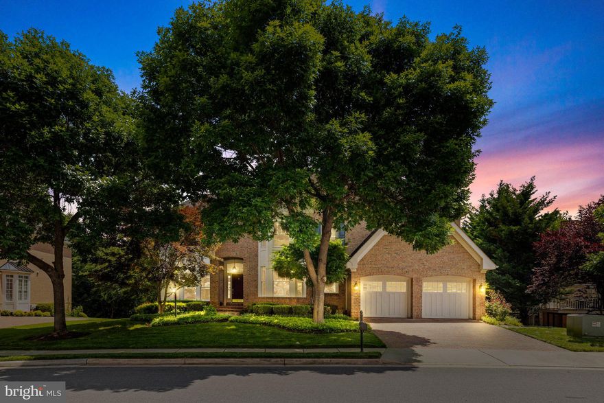 ALL BRICK HOME - POOL & SPA!! With over 6000 sq.ft., the unique "Galloway" design is one of the largest homes in Pickett’s Reserve. Featuring tall windows with transoms and 9-13’ ceilings that flood the home with light, the 3 + finished levels include 6 bedrooms, cook's kitchen w/butler's pantry, over-sized island, and a family room w/coffered ceiling & fireplace. On the stairs up from the living room is a mezzanine level library with a glass door entry and a two-story window. The upper level has four bedrooms including the primary bedroom/sitting room with a fireplace and bathroom that consists of two separate baths, each equipped with its own vanity and water closet, divided by a large frameless shower accessible from both sides. There is also a soaking tub on one side. The full walkout lower level includes two more bedrooms, a full bath and spacious recreation room that opens to a pool and spa made private from neighboring houses by mature trees and lush landscaping….............
Located on the eastern edge of Fairfax City, Pickett's Reserve is an enclave of semi-custom homes, built by award winning Courtland Homes. With a land plan that emphasizes curvilinear streets & sidewalks and with an abundance of landscaping and street trees, the natural setting is complemented by the varied architecture of 88 homes, all built with 4 sides brick, wood garage doors and brick paver driveways. Brick extends to the driveways, crosswalks and lead walks. The large variety of house types and facades is not often found in newer communities and definitely sets Pickett’s Reserve apart from other neighborhoods.
..............................Pickett's Reserve is just a few miles from historic Fairfax City, the Vienna Metro, 495, 66, Tysons, the Mosaic District and Fairfax Inova Hospital.