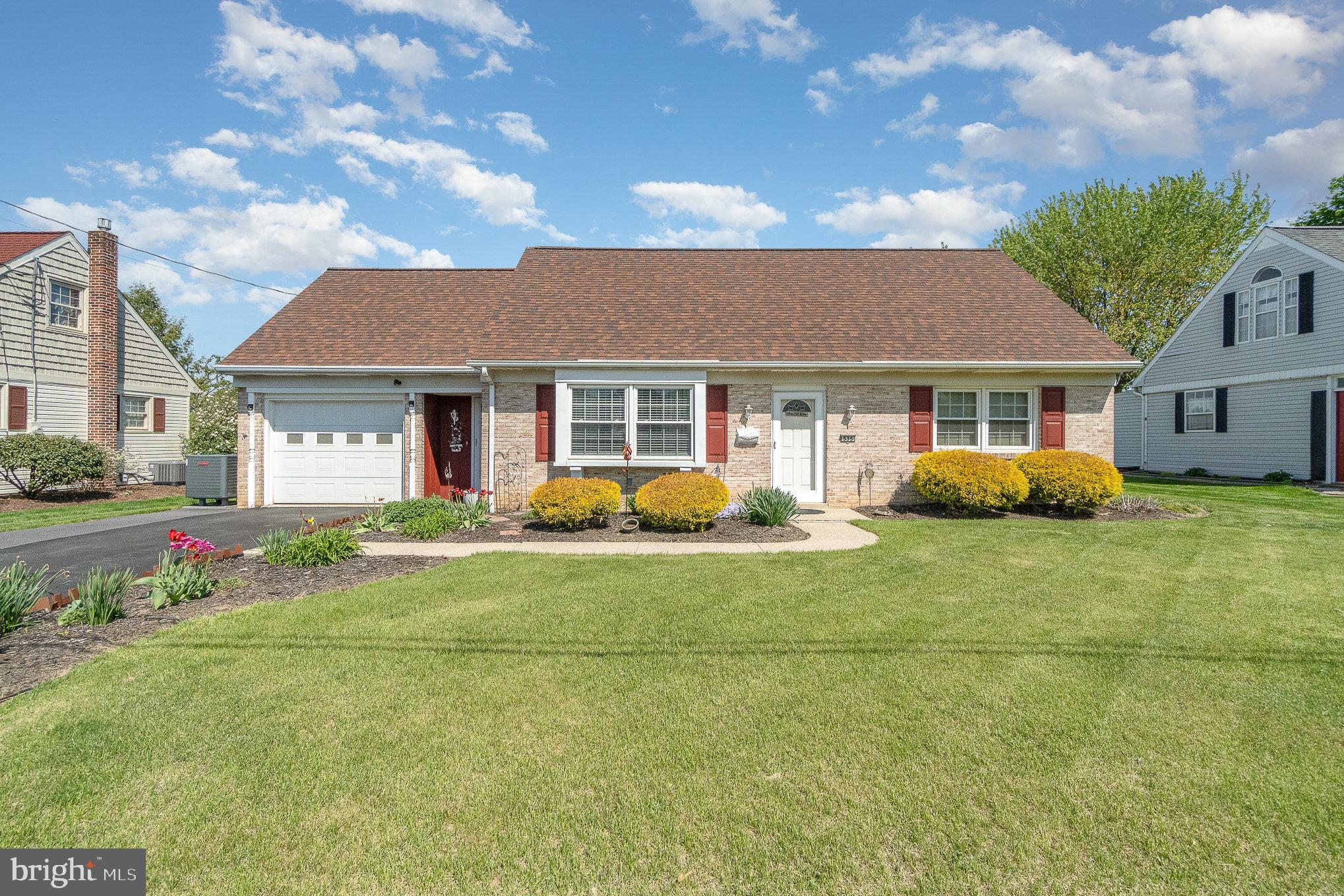 This delightful cape cod style home with beautiful farmland views welcomes you in and makes you feel right at home. As you explore you will appreciate the wood floors throughout most of the home, a beautiful bay window in the spacious living room, upgraded kitchen with gorgeous cabinetry, first floor bathroom has been remodeled and has an upscale, modern feel. There are two main floor bedrooms and two bedrooms on the upper floor. Additionally on the upper level, off the one bedroom, you will find walk-in attic space that could be finished for more living area. A large, full bathroom and plenty of closet space rounds out the upper floor. The basement is a blank canvas for you to create whatever space you need most. More storage or more living space. The brick exterior of the home provides low maintenance and great curb appeal. The one car garage and extended driveway offer plenty of parking. The yard is beautifully maintained and private with fantastic farmland views. Enjoy your morning coffee or cookout under your retractable awning on your back patio! This one is ready and waiting for the next owner to call it theirs and enjoy it for years to come.